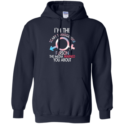 Funny Im The Scary Transgender Person T-shirt Bi Gay Pride