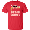 Funny Brain Waves T-shirt Science School Teacher Geek Nerd