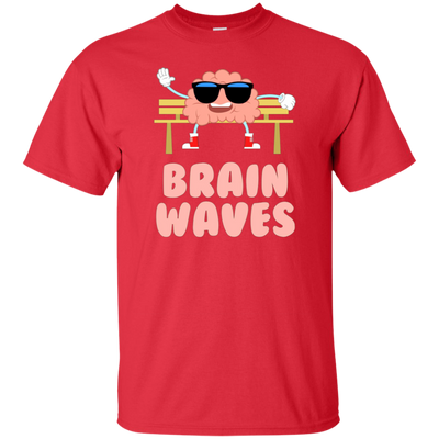 Funny Brain Waves T-shirt Science School Teacher Geek Nerd