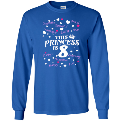 Kids Best birthday gift shirt for 8 year old girl