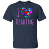 I Love Reading T Shirt - Heart Love Books Shirt Reading Club