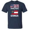 American By Birth Proudly Raised In Georgia Flag Shirt