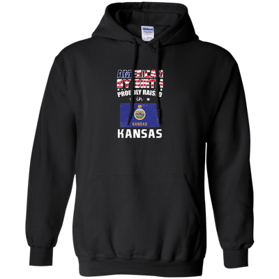 American By Birth Proudly Raised In Kansas Flag Shirt