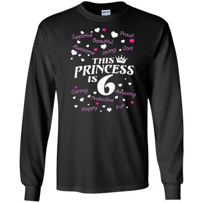 Best birthday gift shirt for 6 year old girl