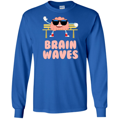 Funny Brain Waves T-shirt Science School Teacher Geek Nerd