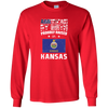 American By Birth Proudly Raised In Kansas Flag Shirt