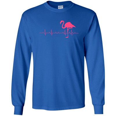 Flamingo Heartbeat Funny Tshirt. Gift For Men/Women/Kid