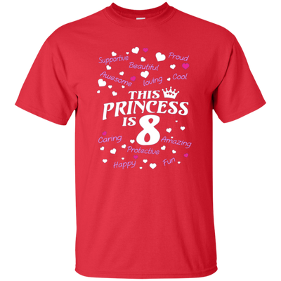 Kids Best birthday gift shirt for 8 year old girl