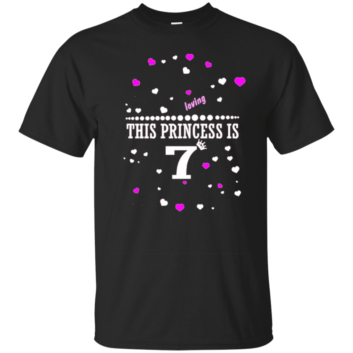 Kids Best birthday gift shirt for 7 year old girl