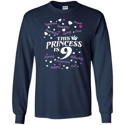 Kids Best birthday gift shirt for 9 year old girl