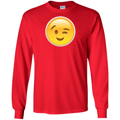 FACE EMOJI | WINK SMILING FLIRTING EMOJI T-TSHIRT