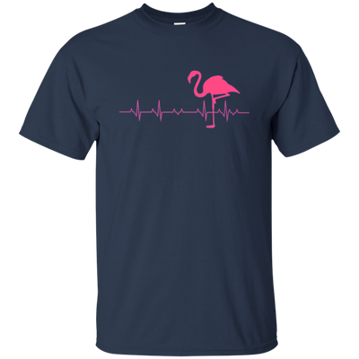 Flamingo Heartbeat Funny Tshirt. Gift For Men/Women/Kid