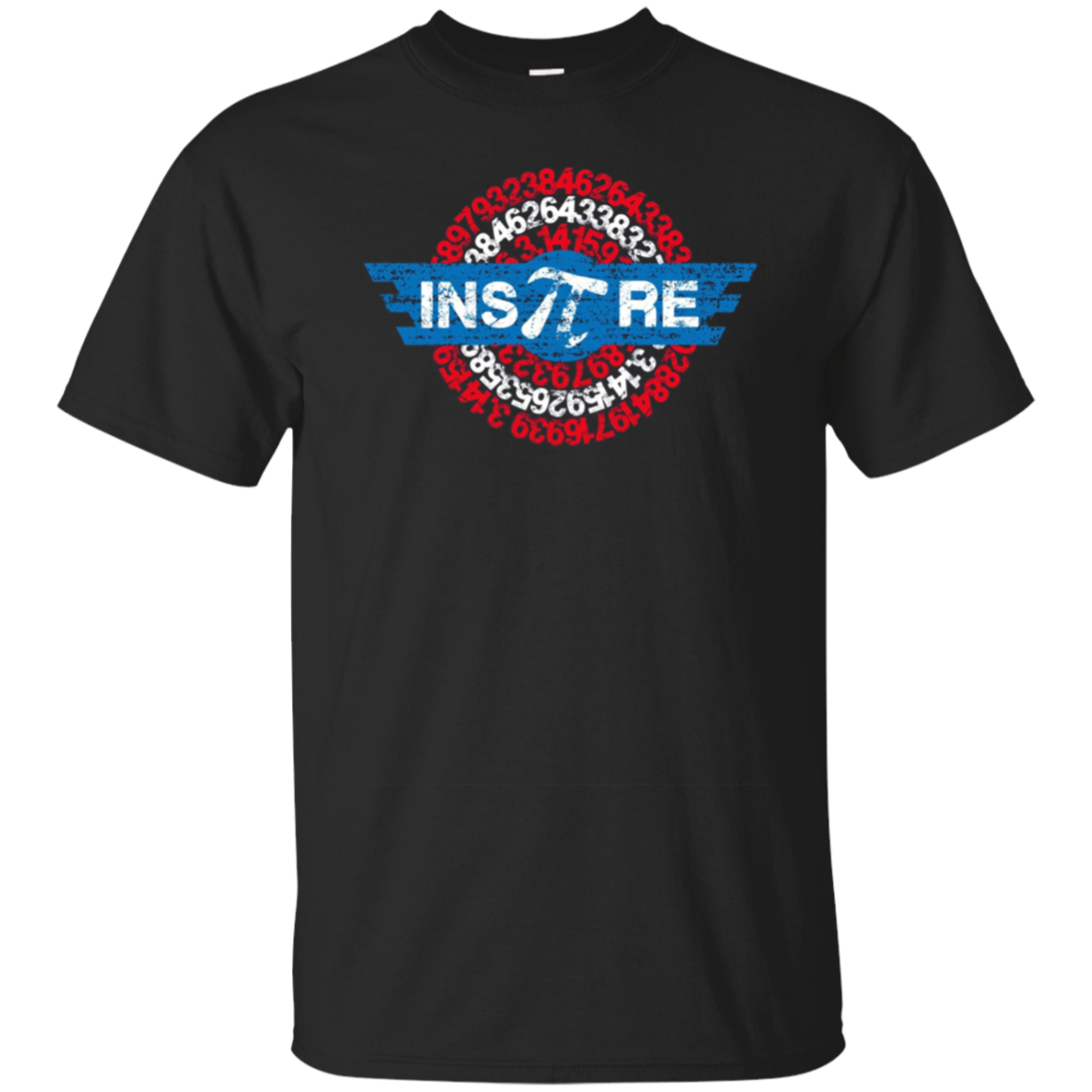 insPIre Pi Superhero Shield Math Teacher, Geek & Nerd Shirt