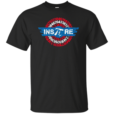 insPIre Pi Superhero Shield Math Teacher, Geek & Nerd Shirt