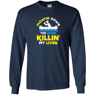 Funny Floating Down The River T-shirt Drinking Party Gift