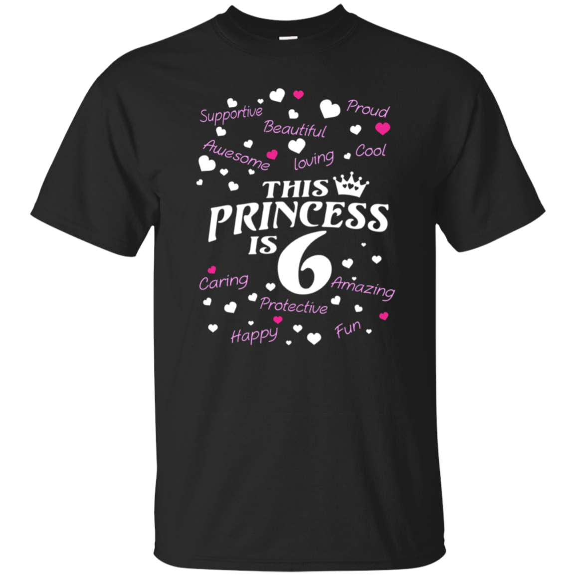 Best birthday gift shirt for 6 year old girl