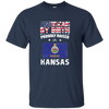 American By Birth Proudly Raised In Kansas Flag Shirt