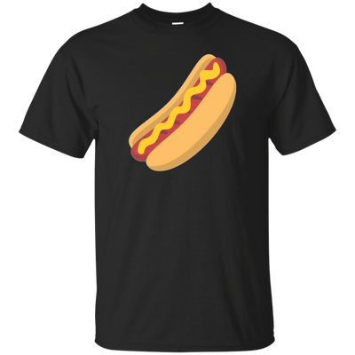 Hot Dog Emoji T Shirt BBQ Emoticon Wiener Bun Sausage