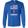 American By Birth Proudly Raised In Kansas Flag Shirt