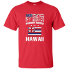 American By Birth Proudly Raised In Hawaii Flag Shirt