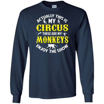Funny Monkey Circus T-shirt Pet Zoo Animal Novelty Gift