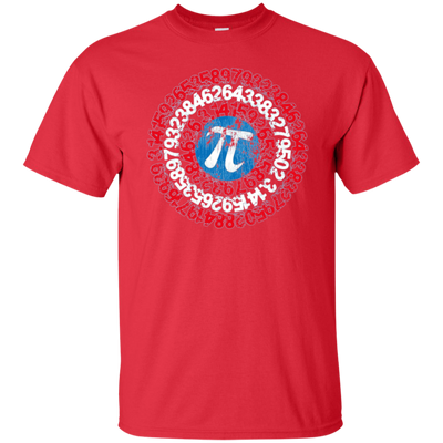 Captain Pi Superhero Shield Shirt for Math Geeks and Nerds