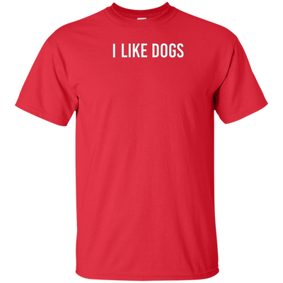 "I Like Dogs" T-Shirt for Dog Lovers