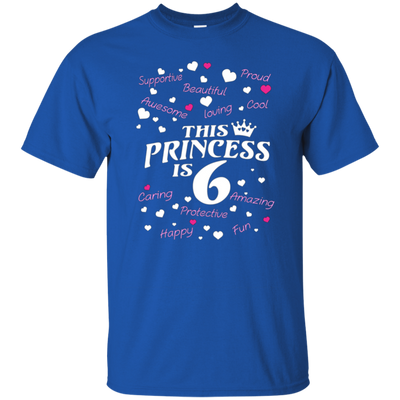 Best birthday gift shirt for 6 year old girl