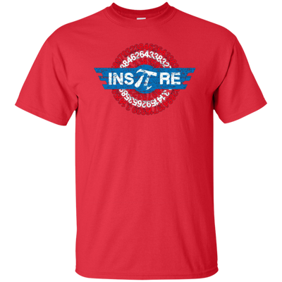 insPIre Pi Superhero Shield Math Teacher, Geek & Nerd Shirt