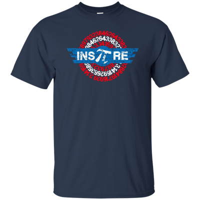 insPIre Pi Superhero Shield Math Teacher, Geek & Nerd Shirt