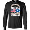 I May Live In The USA But My Story Began In Scotland T-Shirt