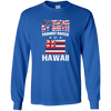 American By Birth Proudly Raised In Hawaii Flag Shirt