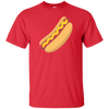 Hot Dog Emoji T Shirt BBQ Emoticon Wiener Bun Sausage