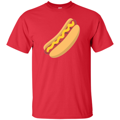 Hot Dog Emoji T Shirt BBQ Emoticon Wiener Bun Sausage