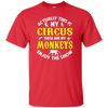 Funny Monkey Circus T-shirt Pet Zoo Animal Novelty Gift