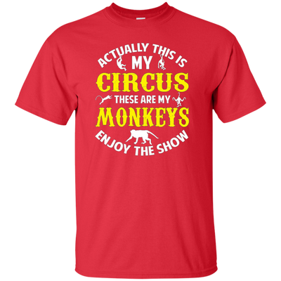 Funny Monkey Circus T-shirt Pet Zoo Animal Novelty Gift