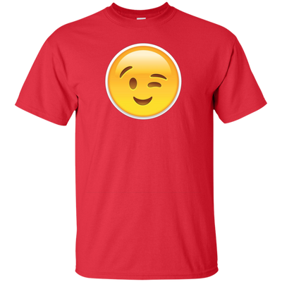 FACE EMOJI | WINK SMILING FLIRTING EMOJI T-TSHIRT