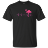 Flamingo Heartbeat Funny Tshirt. Gift For Men/Women/Kid