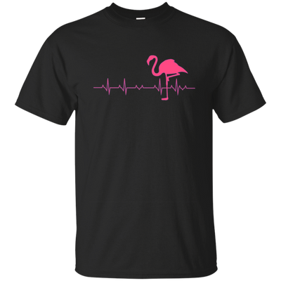 Flamingo Heartbeat Funny Tshirt. Gift For Men/Women/Kid