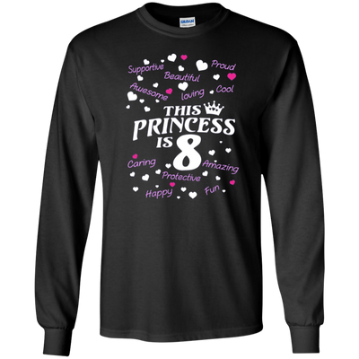 Kids Best birthday gift shirt for 8 year old girl