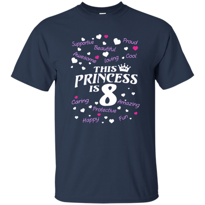 Kids Best birthday gift shirt for 8 year old girl