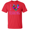 I Love Reading T Shirt - Heart Love Books Shirt Reading Club