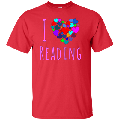 I Love Reading T Shirt - Heart Love Books Shirt Reading Club