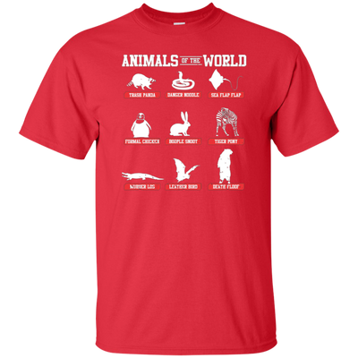 Animals of the World Funny Meme Shirt