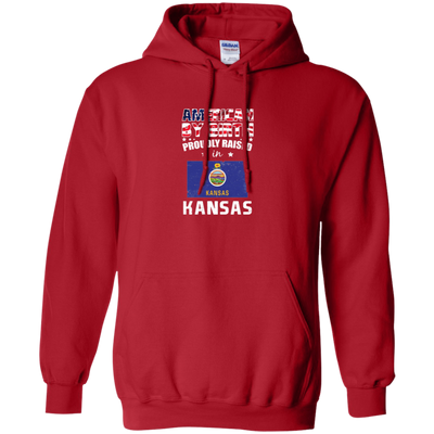 American By Birth Proudly Raised In Kansas Flag Shirt