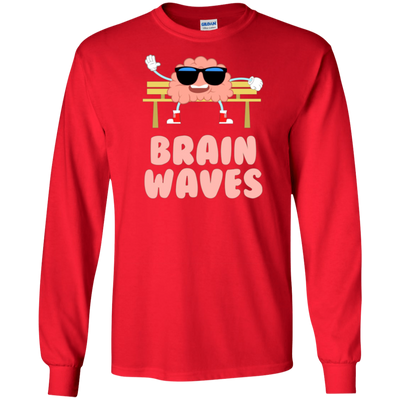 Funny Brain Waves T-shirt Science School Teacher Geek Nerd