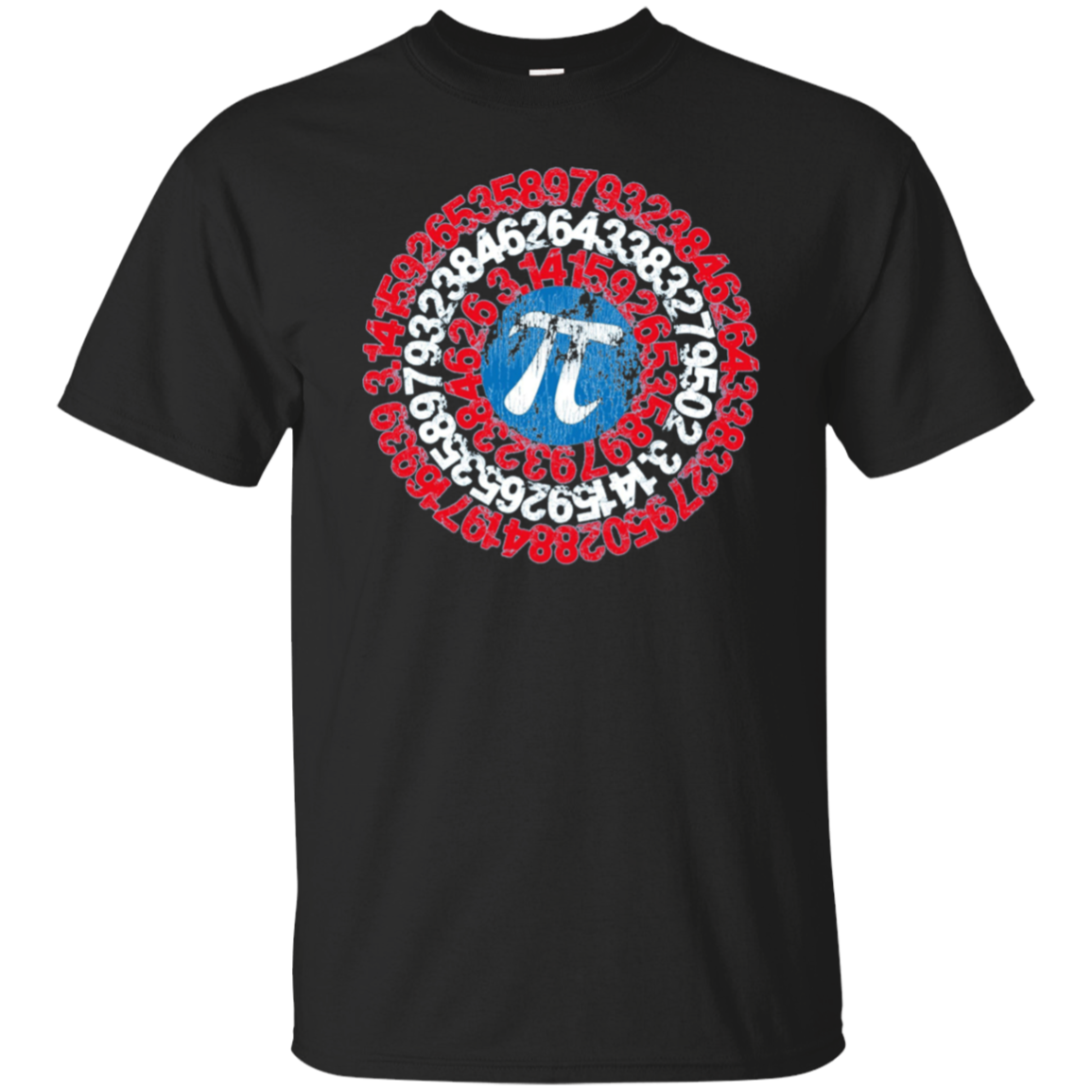 Captain Pi Superhero Shield Shirt for Math Geeks and Nerds