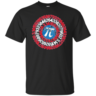 Captain Pi Superhero Shield Shirt for Math Geeks and Nerds