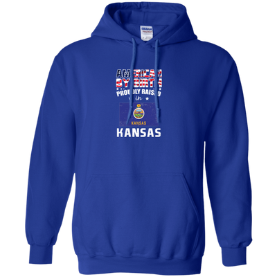 American By Birth Proudly Raised In Kansas Flag Shirt