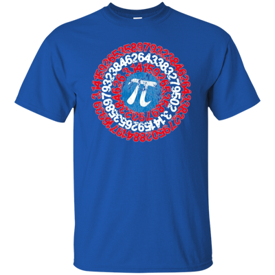 Captain Pi Superhero Shield Shirt for Math Geeks and Nerds